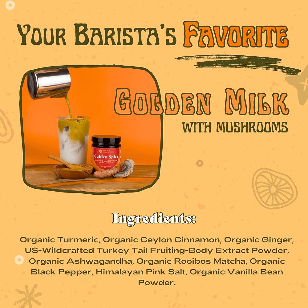 Archaic Apothecary Golden Spice Golden Milk Turmeric Latte - 20 Servings - image 5