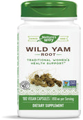 Nature's Way Wild Yam - 180 Vegetarian Capsules