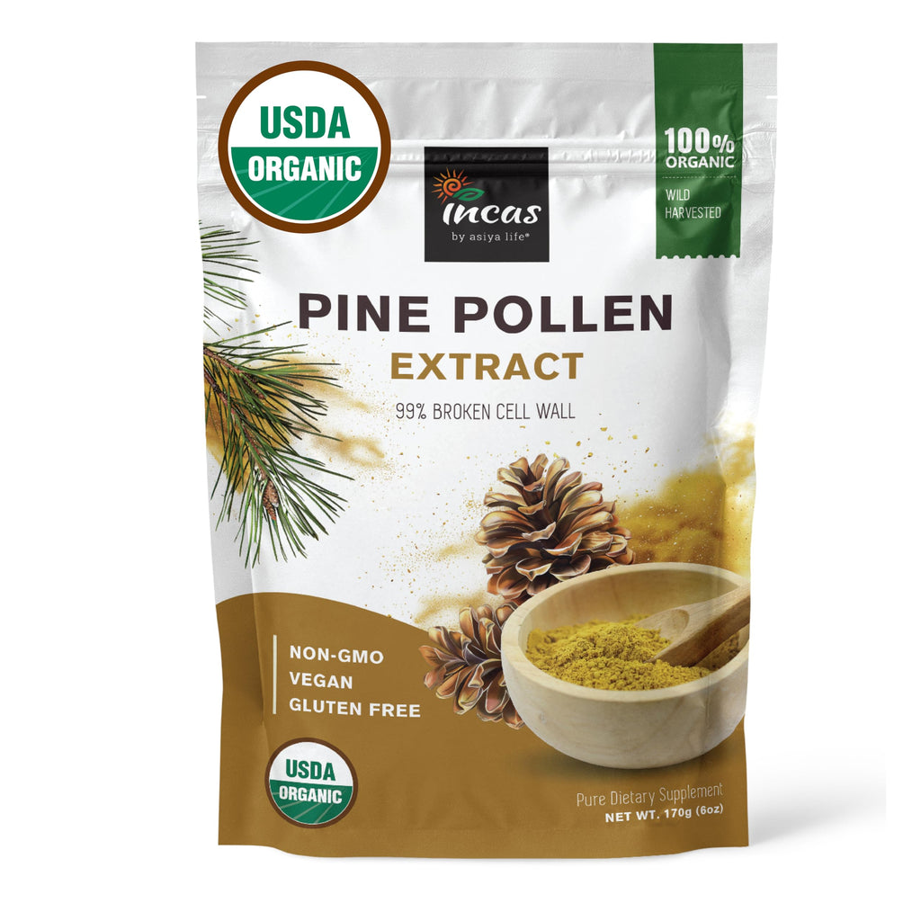 Incas Organic Pine Pollen Powder Energy & Immune Support - 6 oz