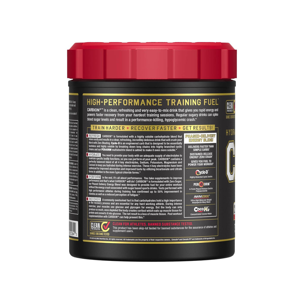 ALLMAX CARBION+, 725 g - High-Performance Training Fuel - Boosts