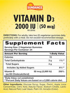 Sundance Vitamin D3 Gummies 2000 IU - 48 Count - image 2