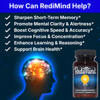 RediMind Natural Cognitive Support Brain Supplement - 30 Capsules - image 2