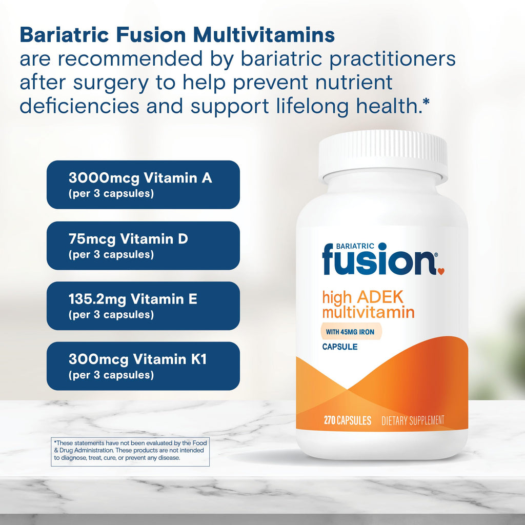 Bariatric Fusion High ADEK Multivitamin with Iron