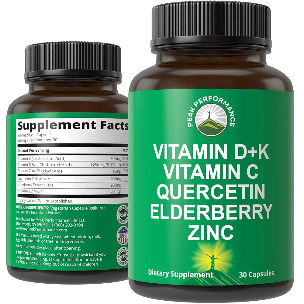 Peak Performance Immune Support Supplement - 30 Capsules