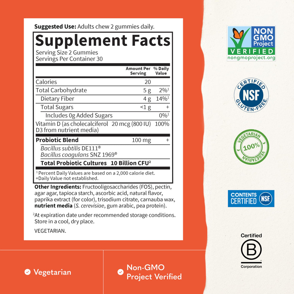 Garden of Life Dr. Formulated Probiotic Gummies Orange Dream - 60ct - image 3