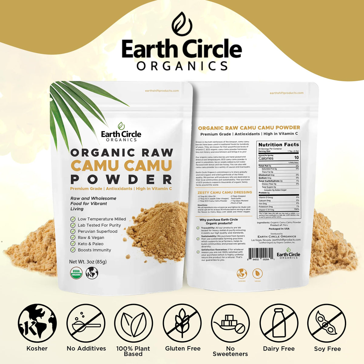 Earth Circle Organics Camu Camu Powder