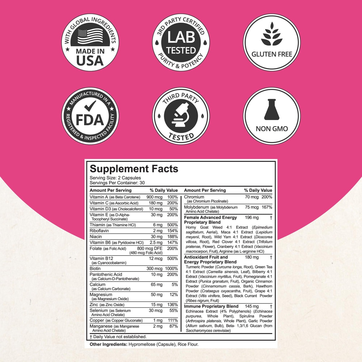 NuBest Multivitamin for Women with 39 Key Nutrients