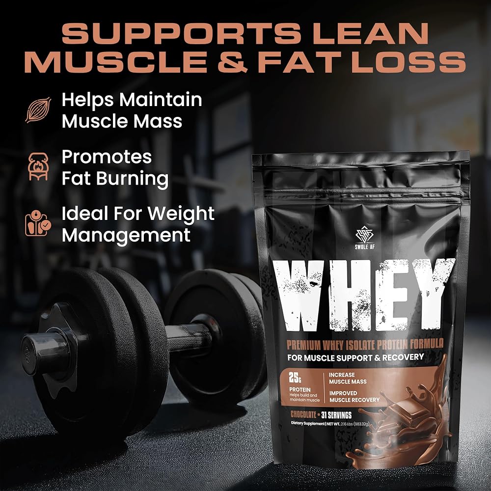 Swole AF Whey Isolate Protein Powder for Muscle Support - 31 Servings - image 7