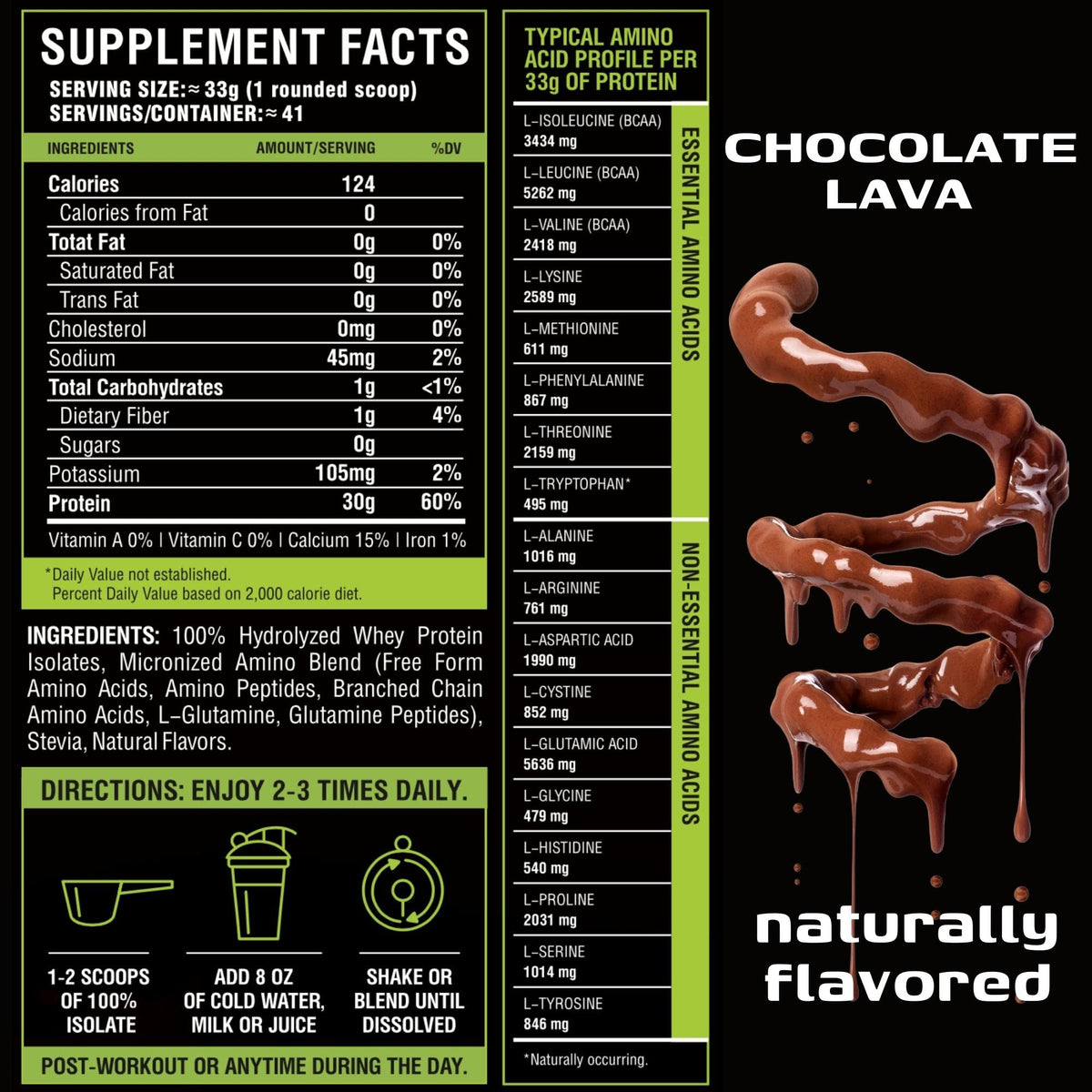 MUSCLE FOOD LABS MFL 100% Isolate Protein l 30g of Protein l BCAAs l