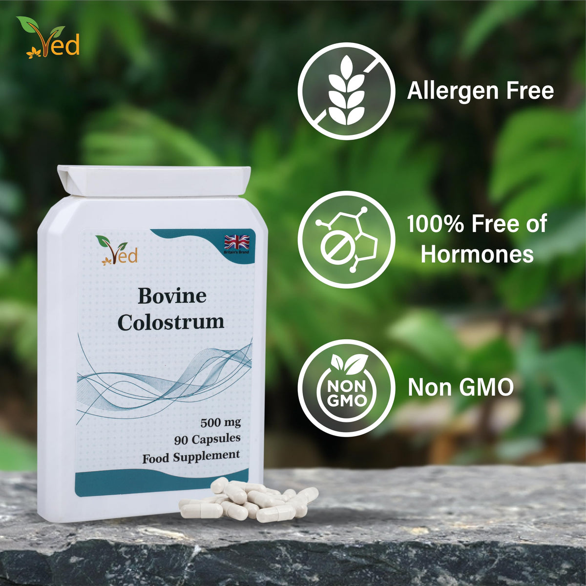 Ved Bovine Colostrum 500 mg - 90 Capsules - image 7