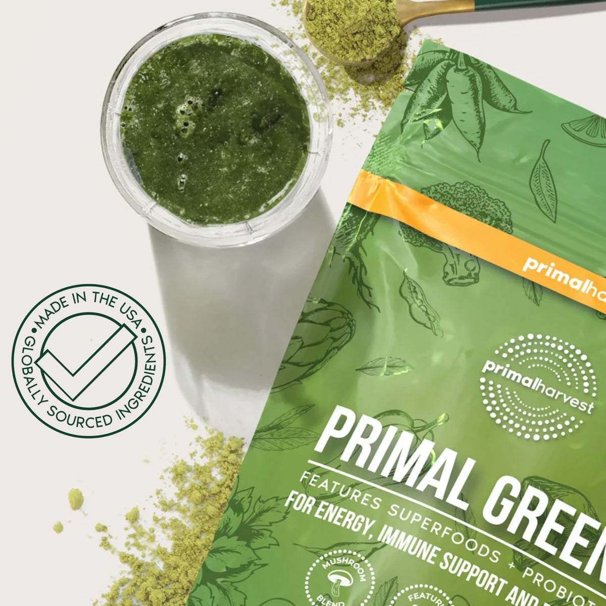Primal Harvest Greens Daily Supplement Powder - 30 Servings - image 7