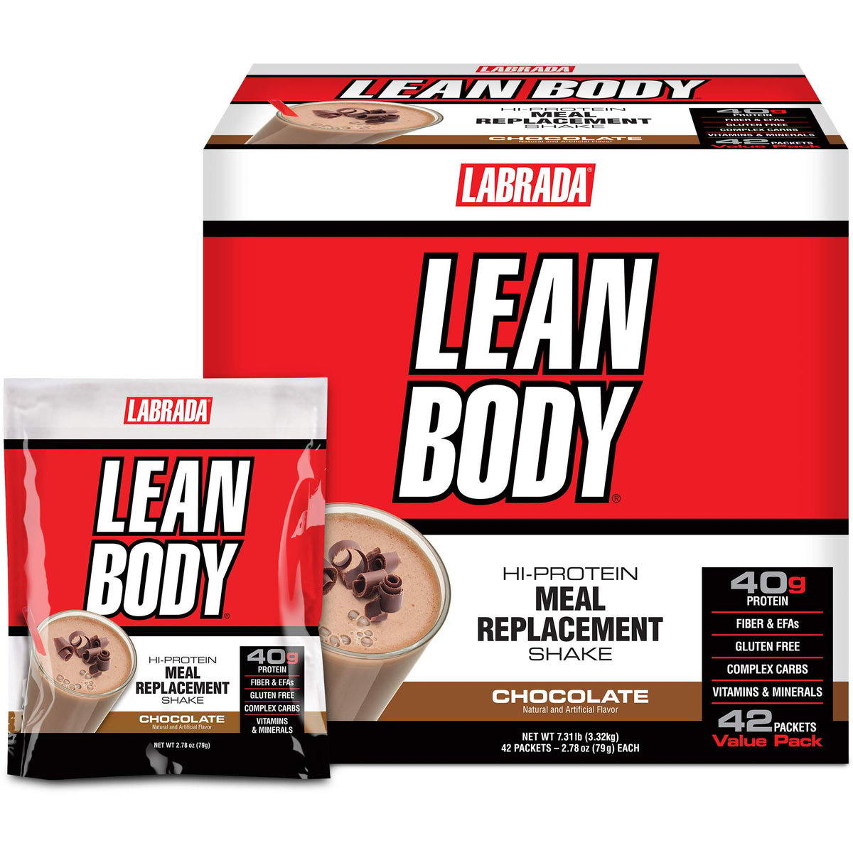 Labrada Nutrition Lean Body Hi-Protein Meal Replacement Shake