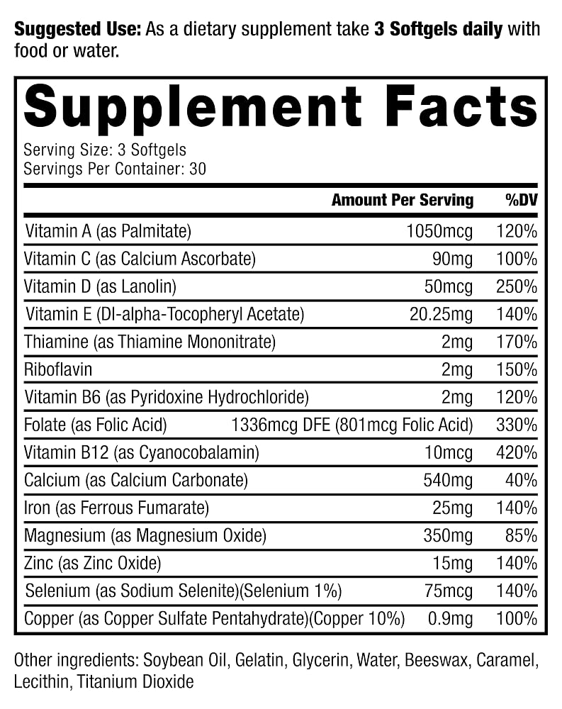 ProUCRO Gut Multivitamin Nutritional Support - 90 Softgels - image 2