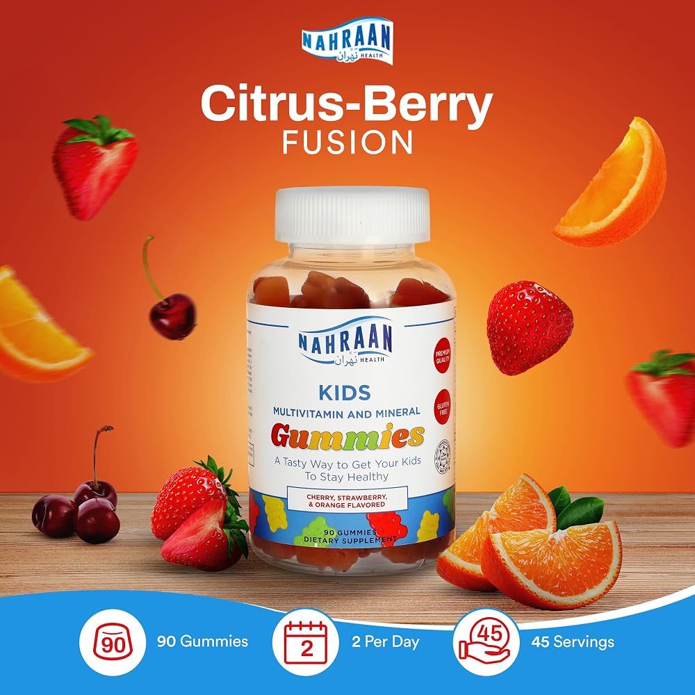NAHRAAN HEALTH Kids Multivitamin Gummies Immune Support - 90 Count - image 5