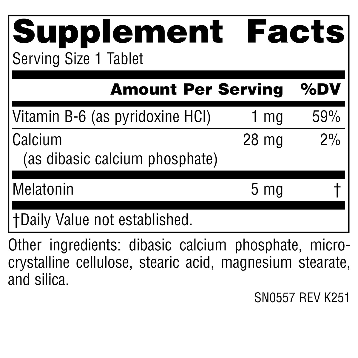 Source Naturals Melatonin 5mg