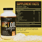 Intentionally Bare Organic MCT Oil C8 & C10 Softgels - 300 Count - image 2