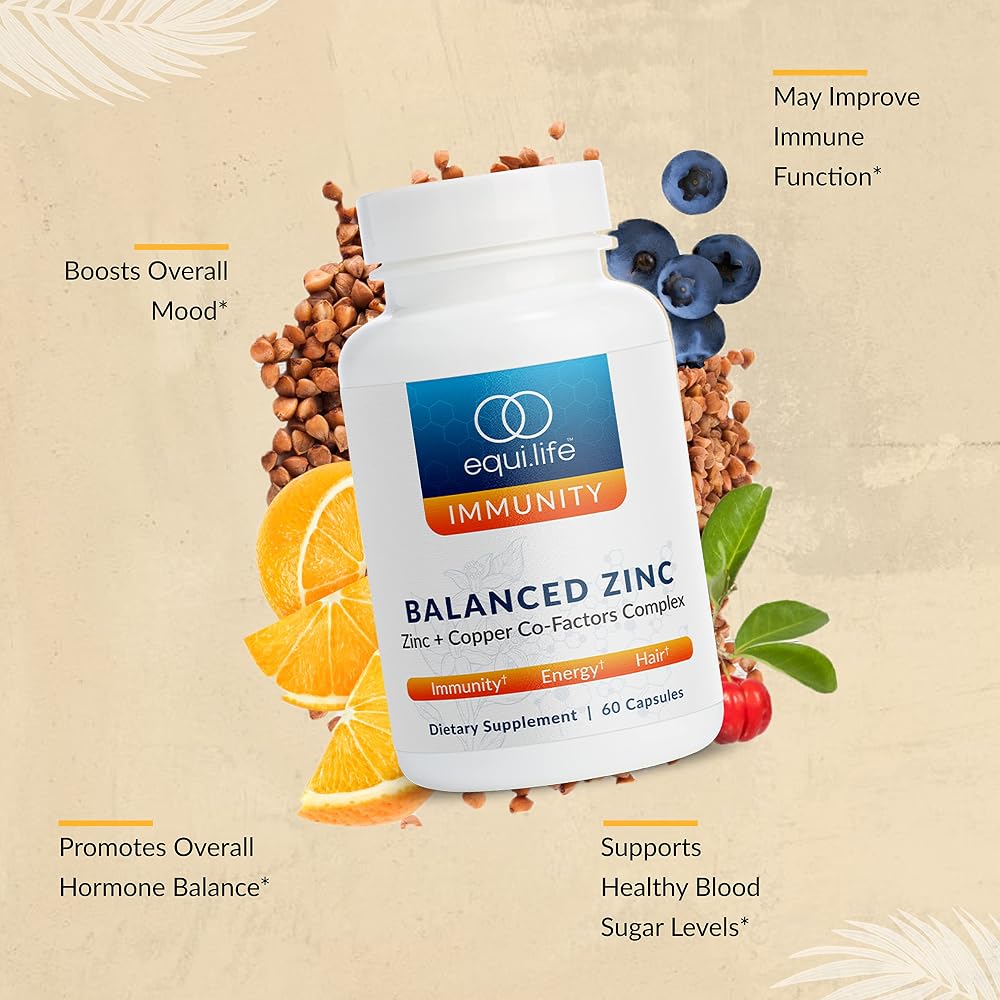 EquiLife Balanced Zinc Supplement with Copper 15mg - 60 Capsules - image 3