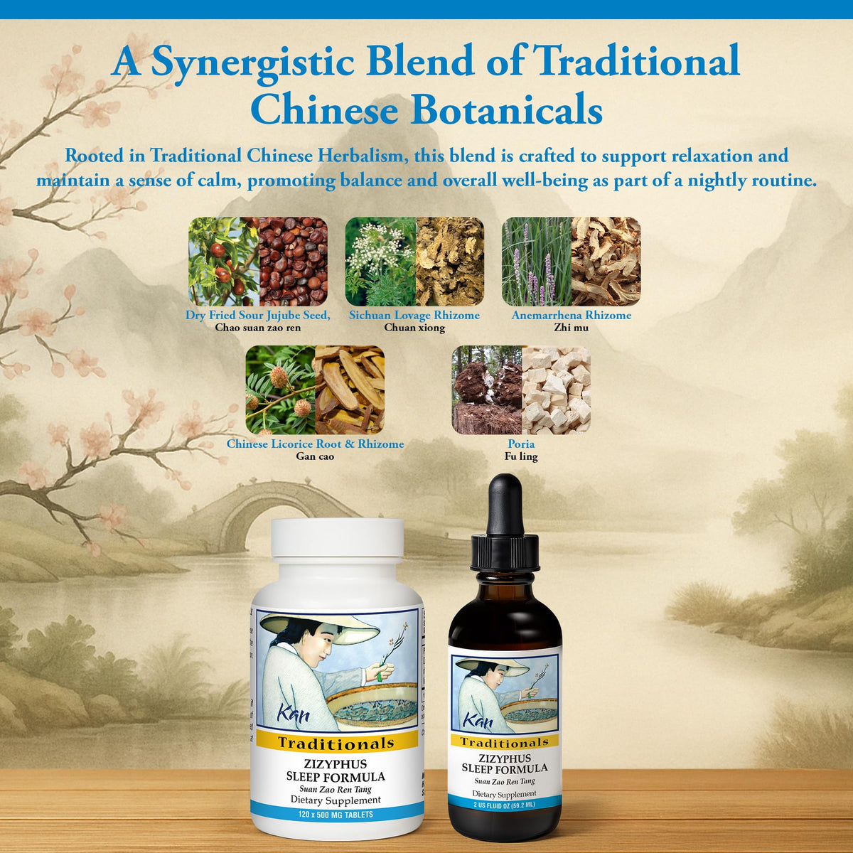 Kan Herb Zizyphus Sleep Formula Herbal Blend - 120 Tablets - image 4