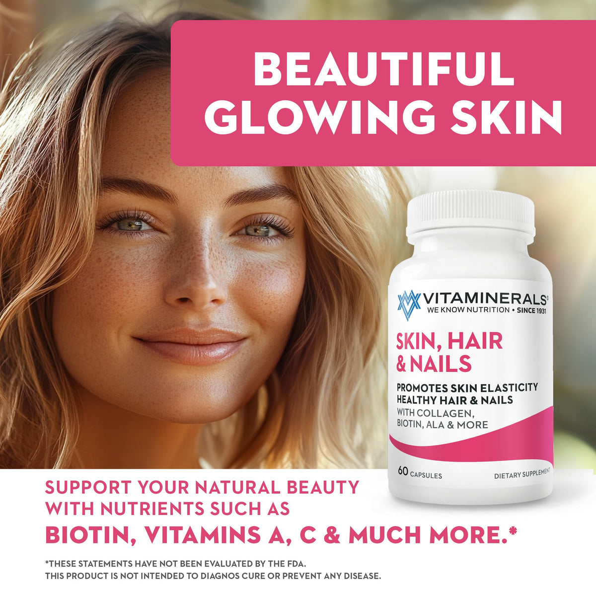Vitaminerals 217 Hair, Skin & Nails - 60 Capsules - image 4