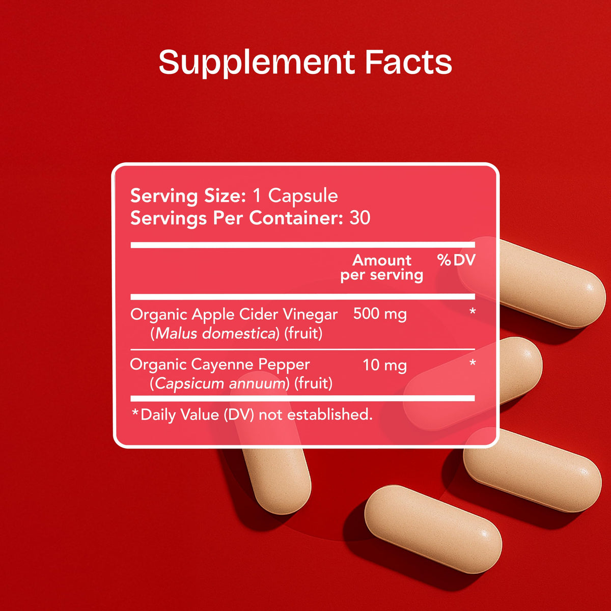 Vitamin Bounty Apple Cider Vinegar Capsules with GLP-1 Support - 30 Capsules - image 7
