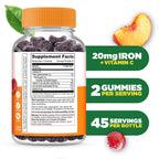Lifeable Iron Gummies for Women and Men 20 mg - 90 Gummies - image 2