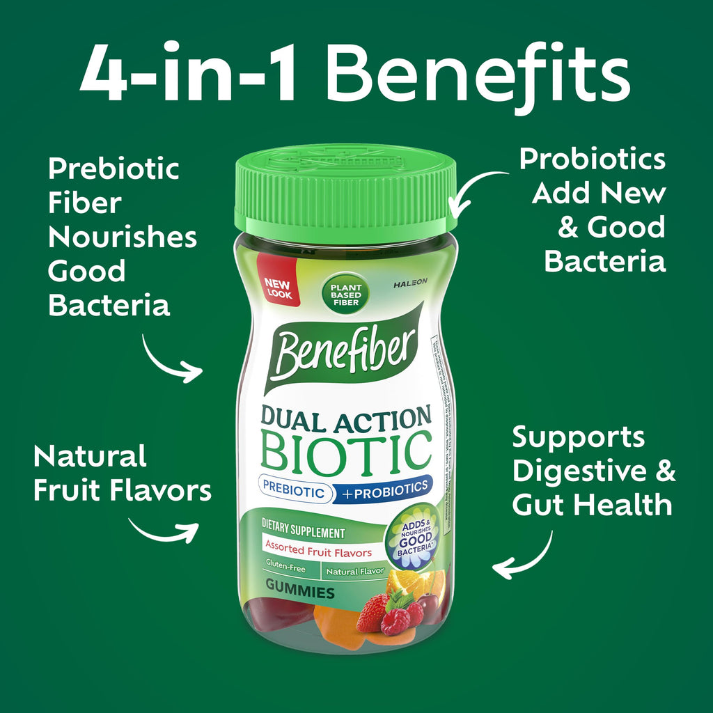 Benefiber Prebiotic Fiber Supplement Gummies