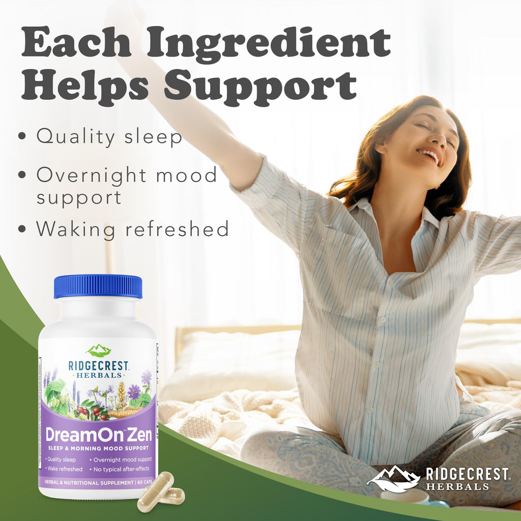 RidgeCrest Herbals DreamOn Zen Sleep Support - 60 Capsules - image 2