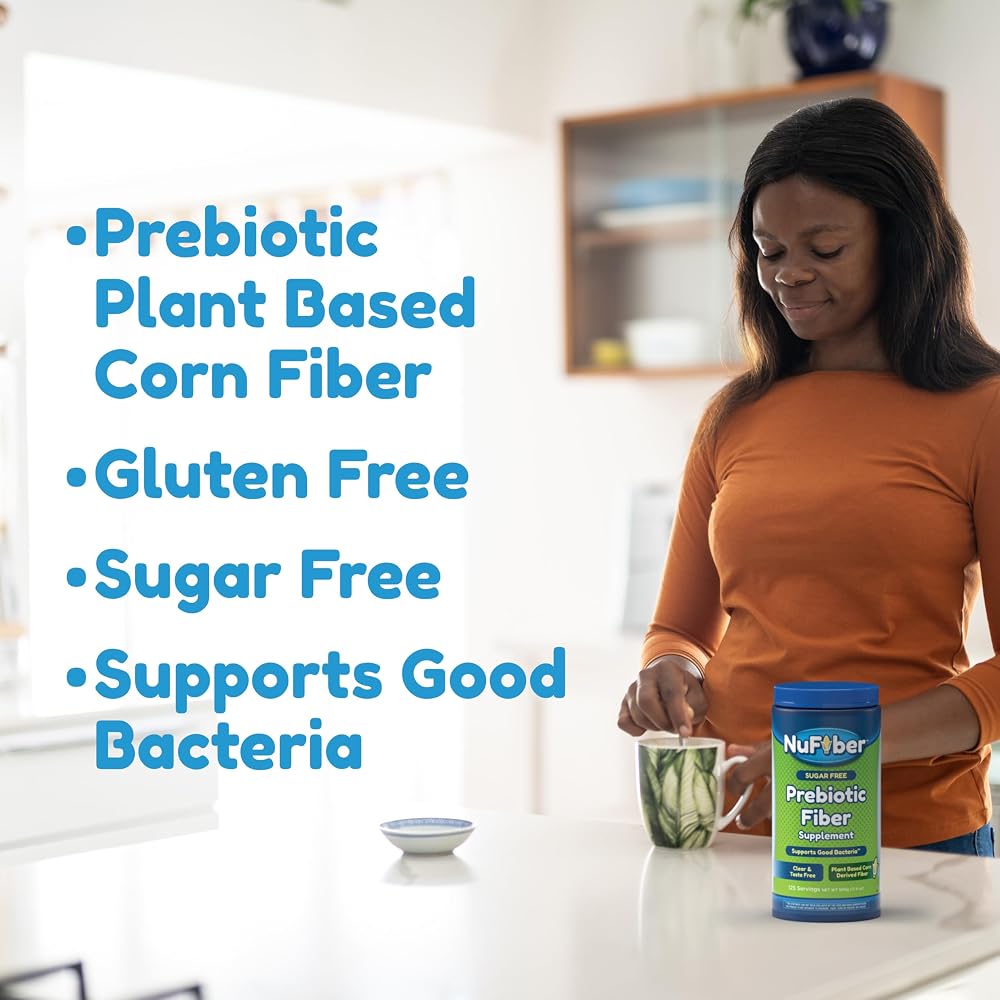 NuFiber Daily Prebiotic Fiber Powder for Digestive Health - 125 Servings - image 4