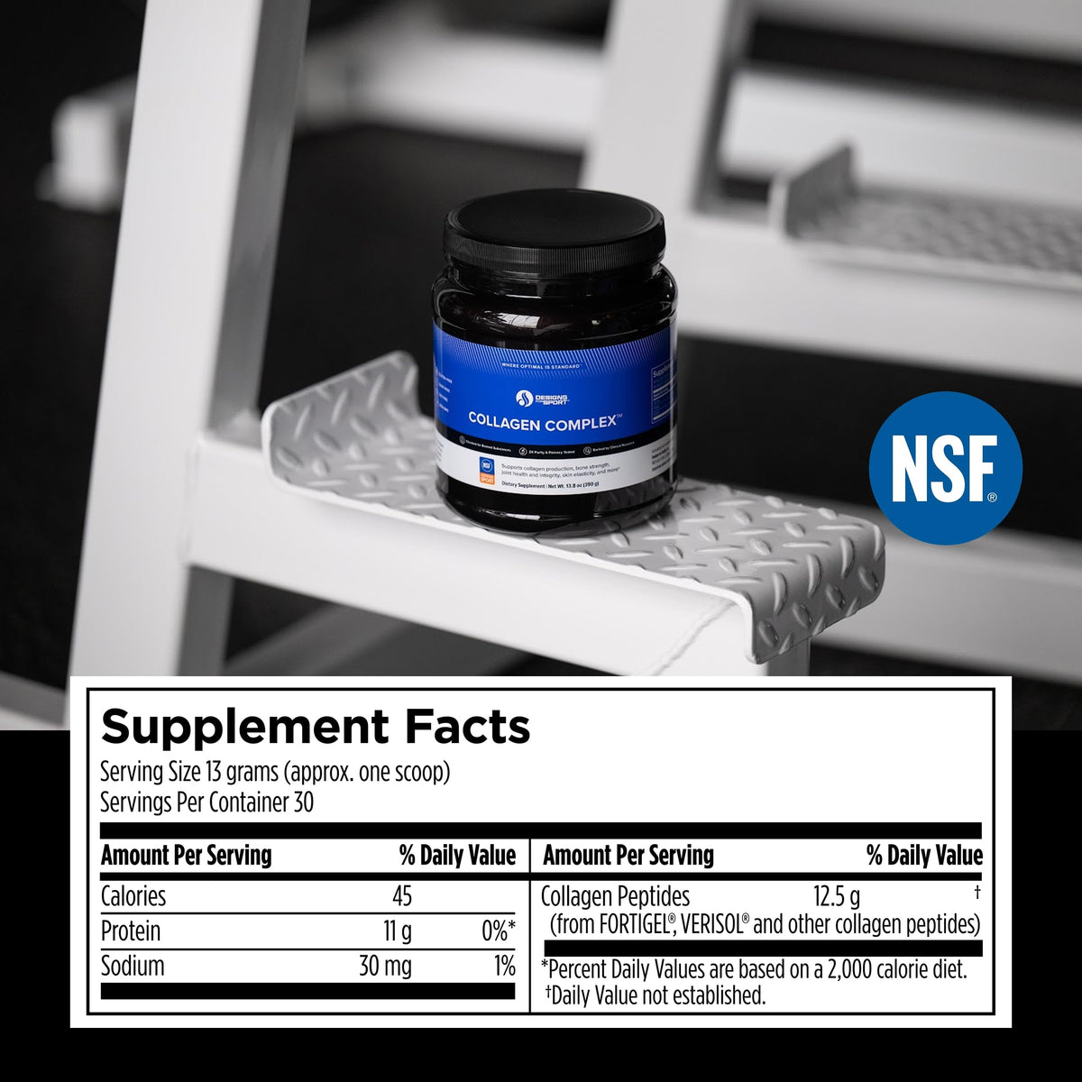 Designs for Sport Collagen Complex Peptides Powder - 30 Servings - image 2