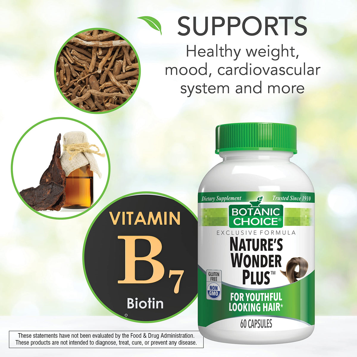Botanic Choice Nature's Wonder Plus Hair Support - 60 Capsules - image 4