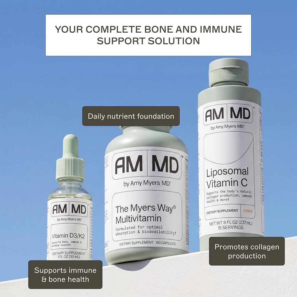 Amy Myers MD Vitamin D3/K2 Liquid Supplement - 1 fl oz - image 7