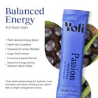 Yoli Passion Energy Powder Mix Grape Acai Sugar-Free - 30 Packets - image 3