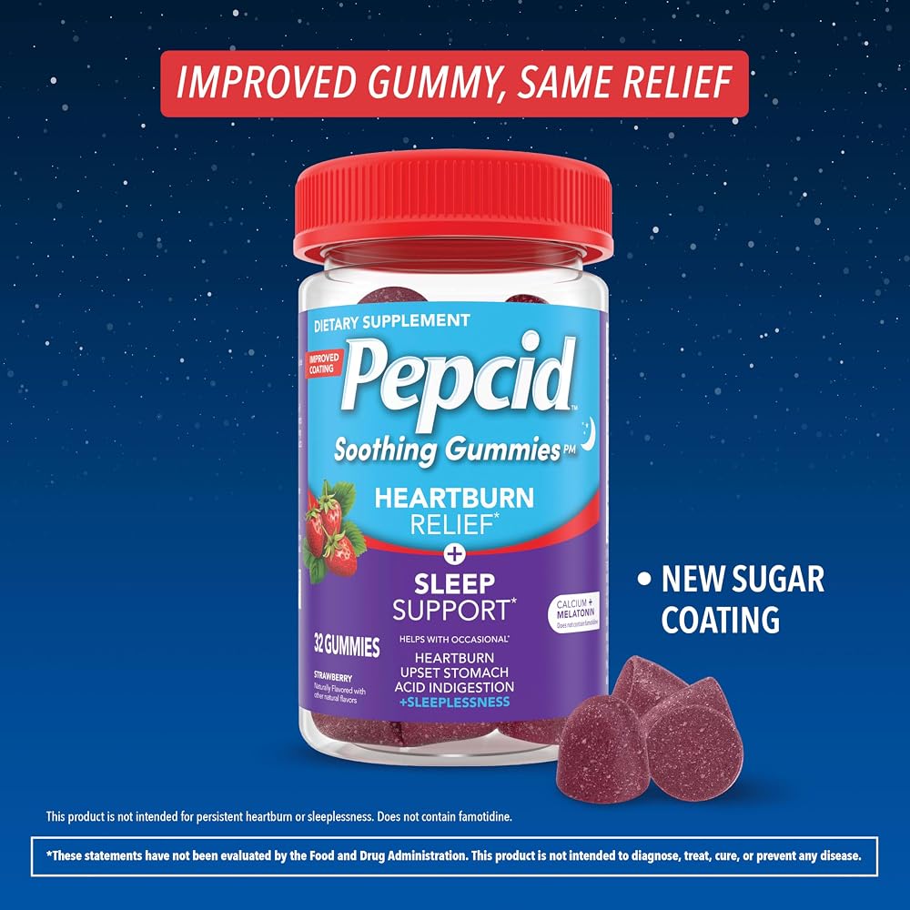 Pepcid Soothing Gummies Heartburn Relief + Sleep Support - 32 ct - image 2