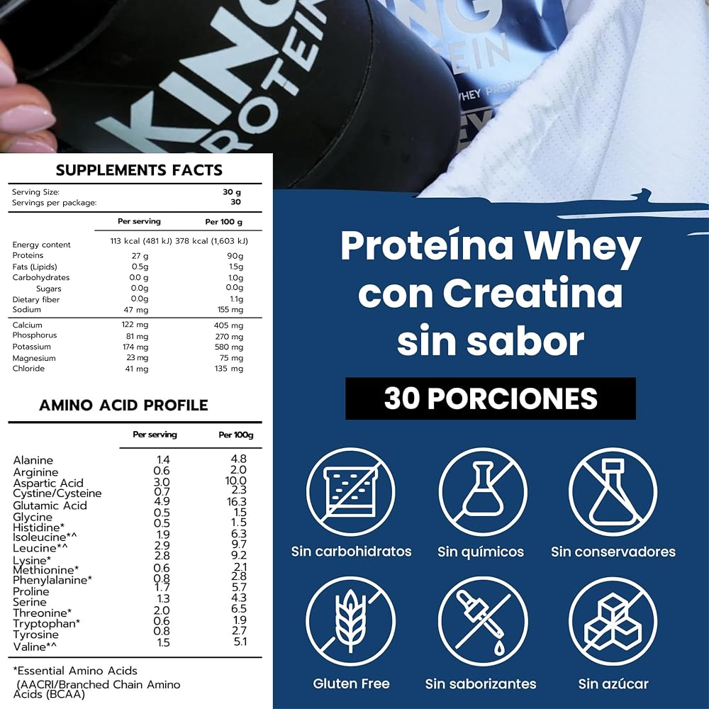 KING Protein Whey Isolate + Creatine Powder - 30 Servings - image 7