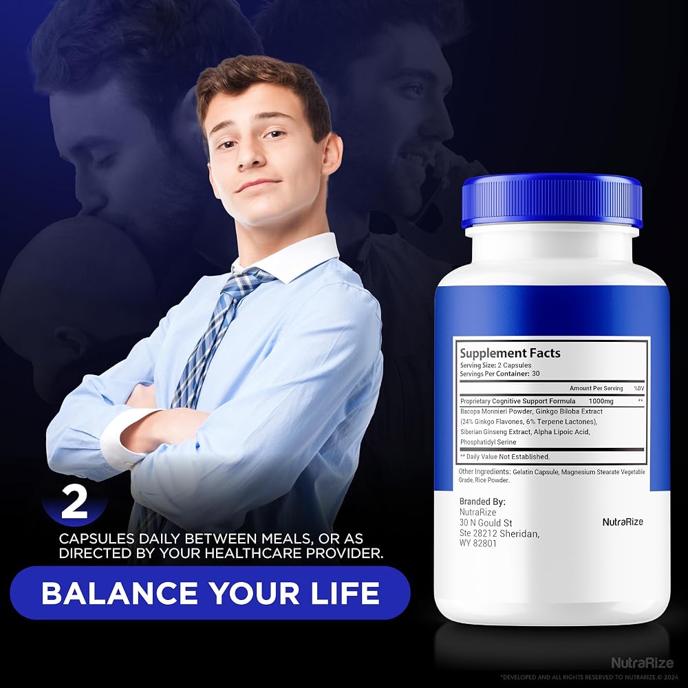 NutraRize Neuro Fortis Pro Capsules for Focus & Memory - 300 Capsules - image 5