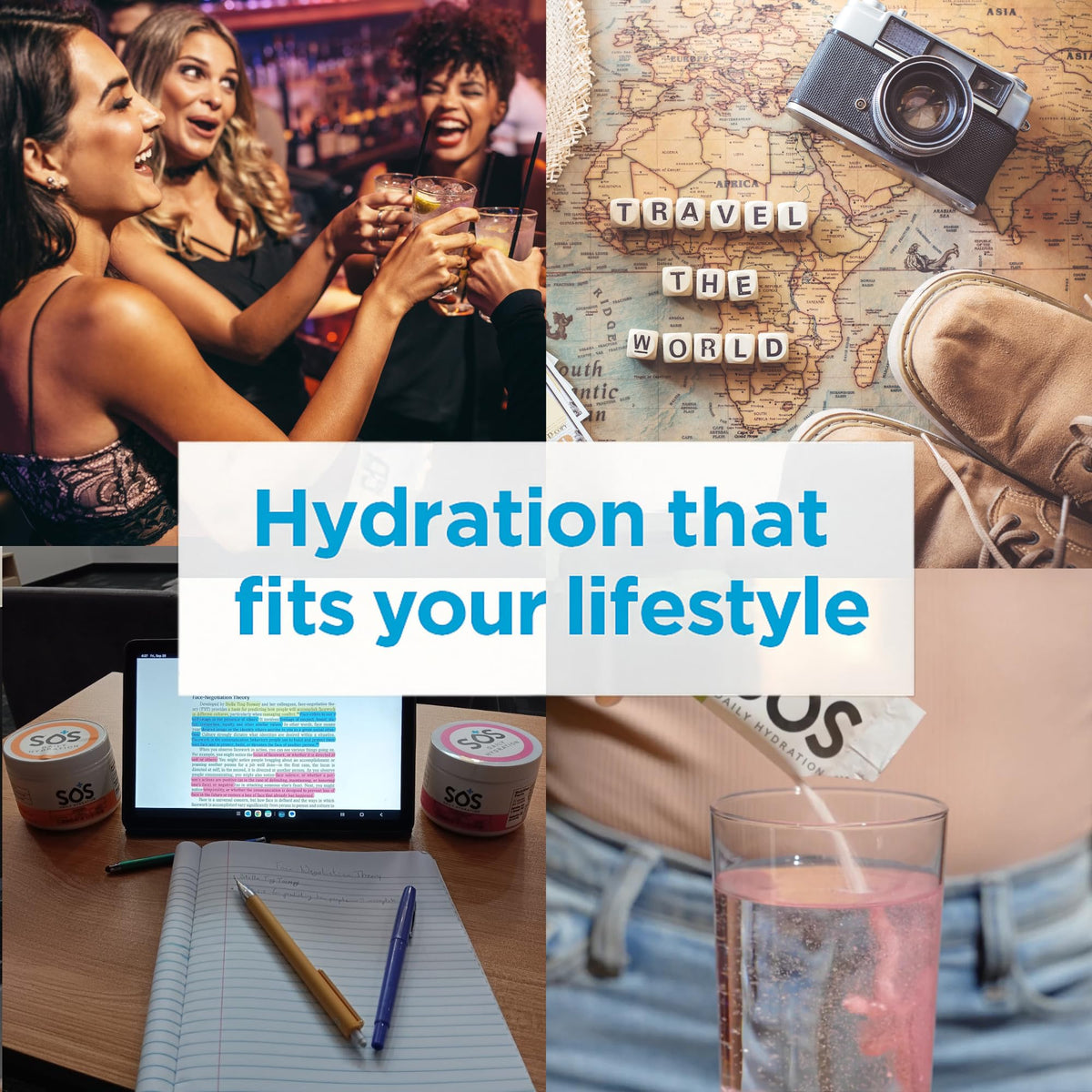 SOS Hydration Electrolyte Powder Sticks