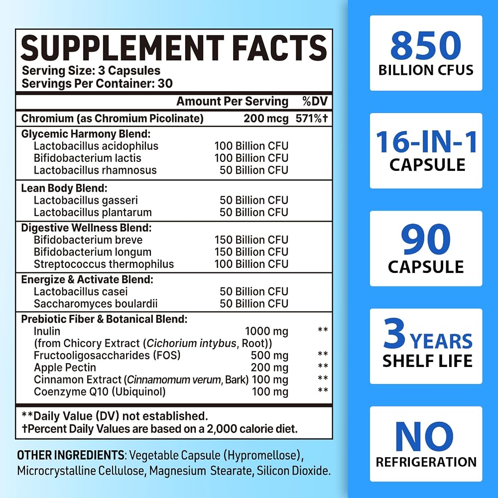 QIVERNAMY Probiotics for Men, Advanced 50+ Mens Probiotic