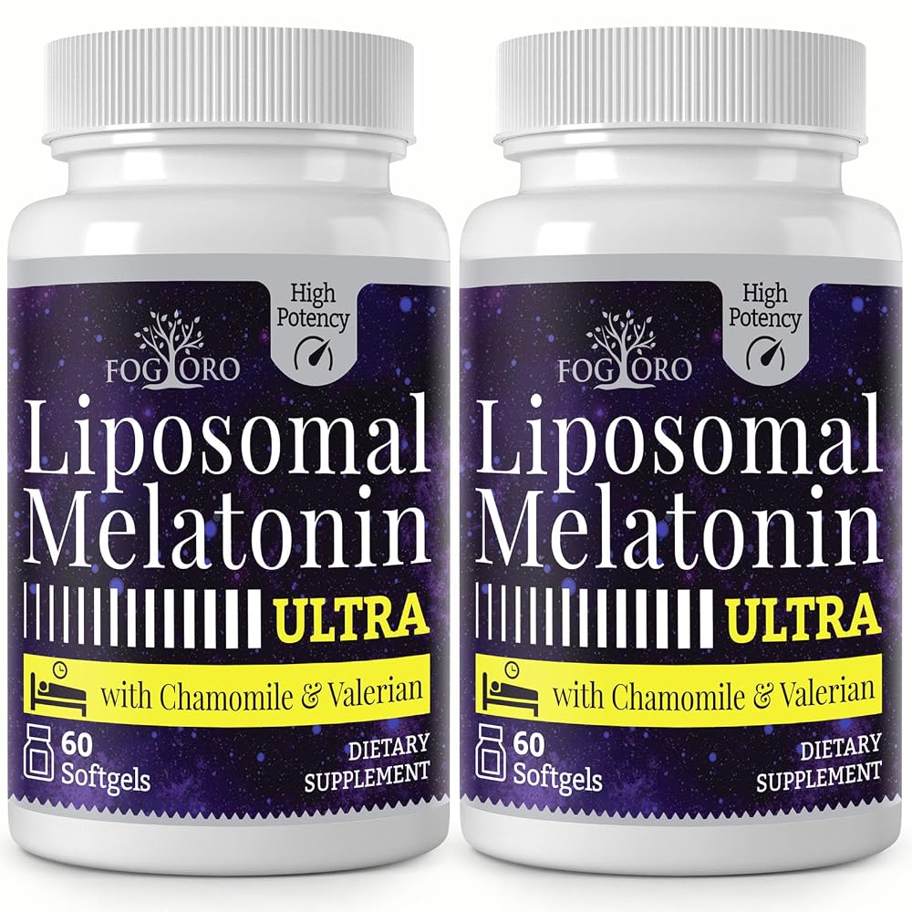 Fogoro Melatonin 60mg-Fall Asleep Faster, Stay Asleep Longer,High Dose