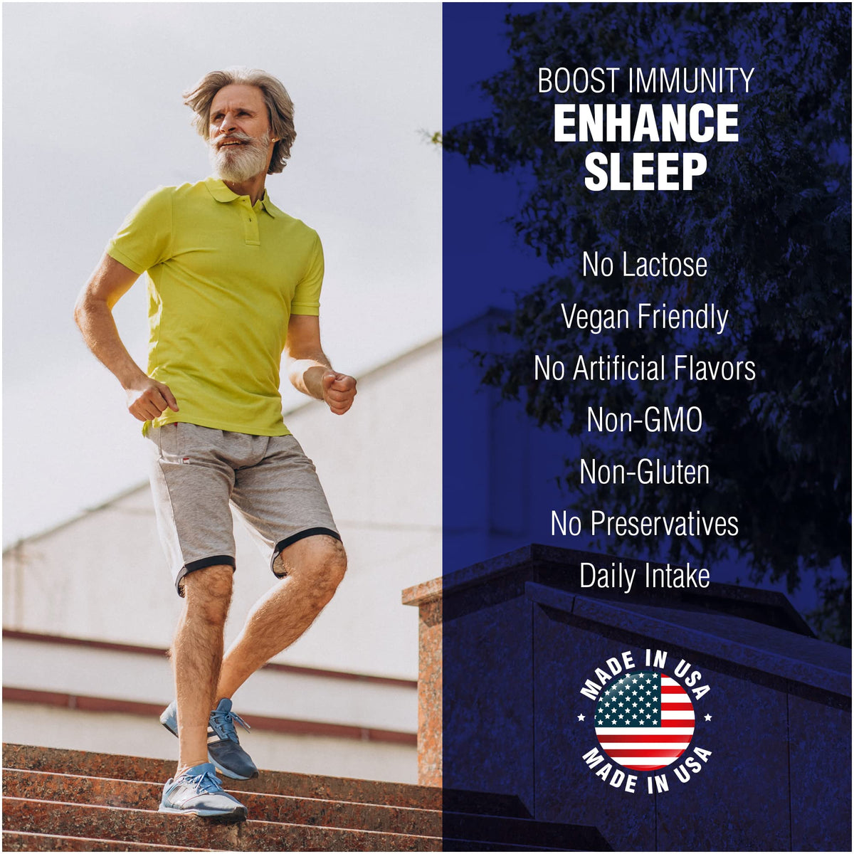 Natural Systems Melatonin 3 mg + Vitamin B6 Sleep Support - 60 Capsules - image 8
