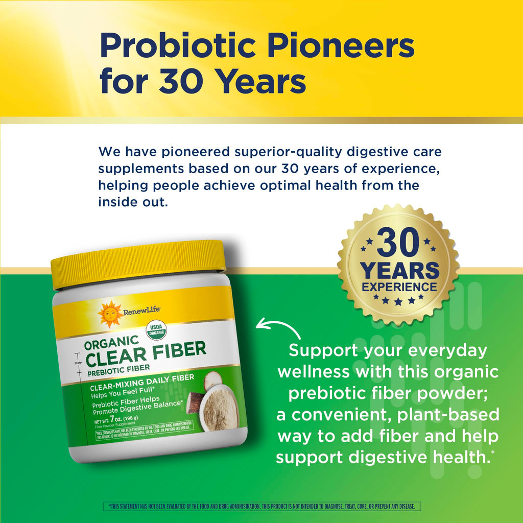 Renew Life Completely Clear Organic Prebiotic Fiber - 7 oz - image 6