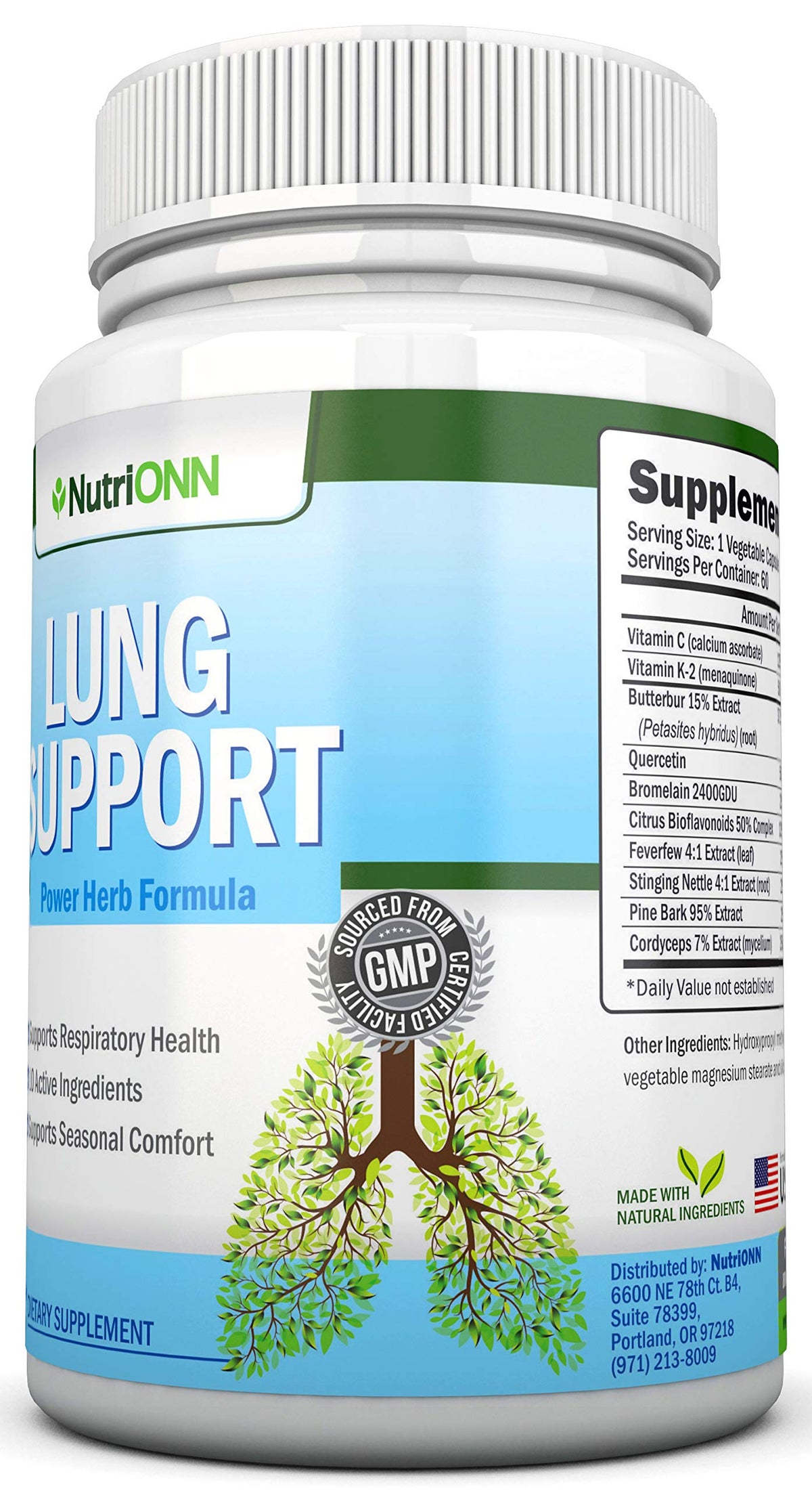NutriONN Lung Detox and Cleanse Herbal Supplement - 60 Capsules - image 9