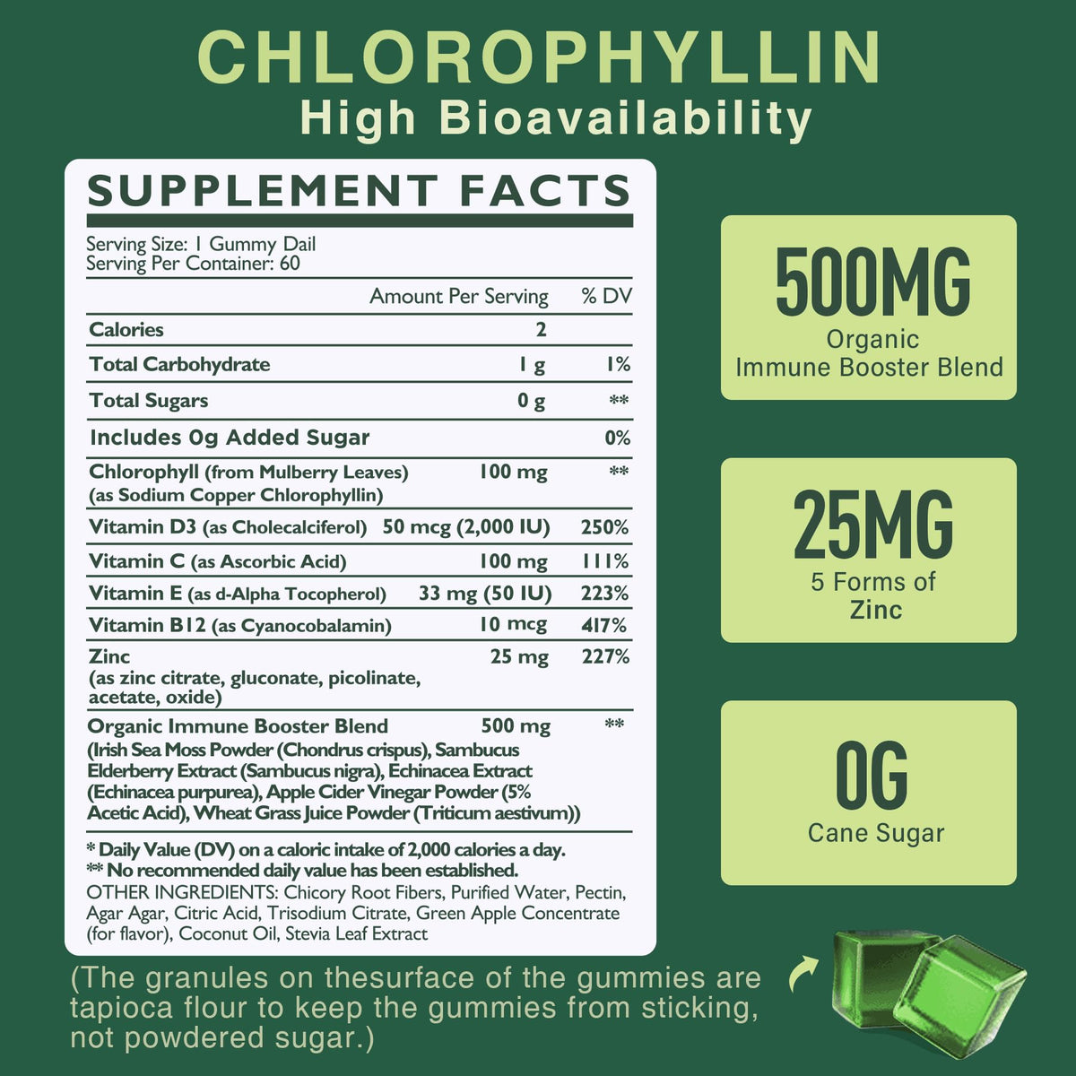 LILICARE Sugar Free Chlorophyll Gummies