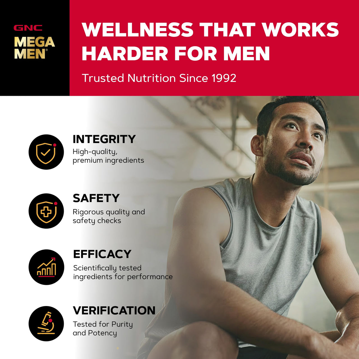 GNC Mega Men Staminol Male Vitality Formula - 60 Capsules - image 7