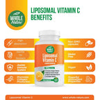 Whole Nature Liposomal Vitamin C Supplement Pills 1200 mg - High - image 3