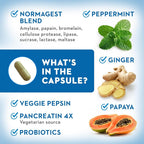 Vitaminerals 61 Normagest Digestion Support - 60 Vegetarian Capsules - image 3