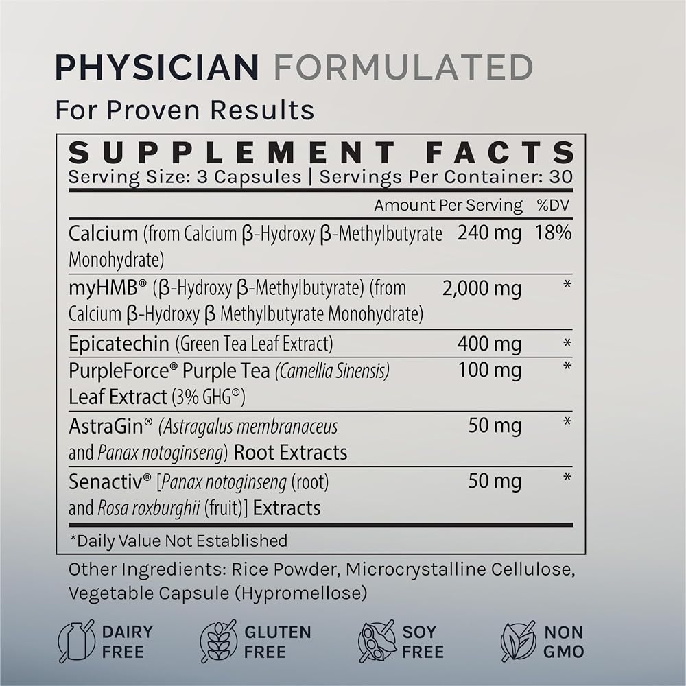 InfiniWell Strength HMB Muscle Recovery Supplement - 90 Capsules - image 5