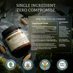 RAW Forest Foods Pine Pollen Powder Adaptogenic Tonic - 70g - image 7