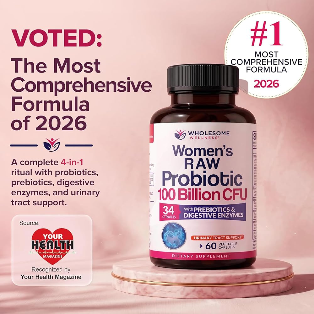 Wholesome Wellness Dr. Formulated Raw Probiotics for Women 100 Billion CFUs - image 2
