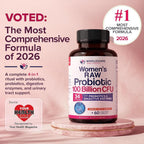 Wholesome Wellness Dr. Formulated Raw Probiotics for Women 100 Billion CFUs - image 2