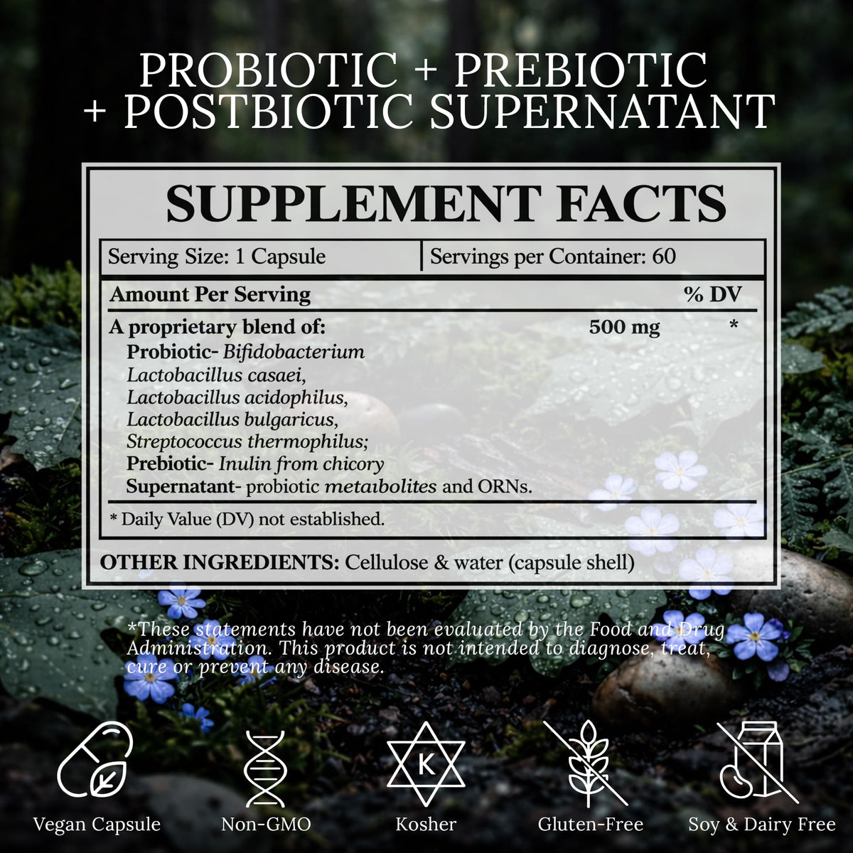 BioImmersion Supernatant Synbiotic Probiotic Prebiotic Postbiotic - 60 Capsules - image 4